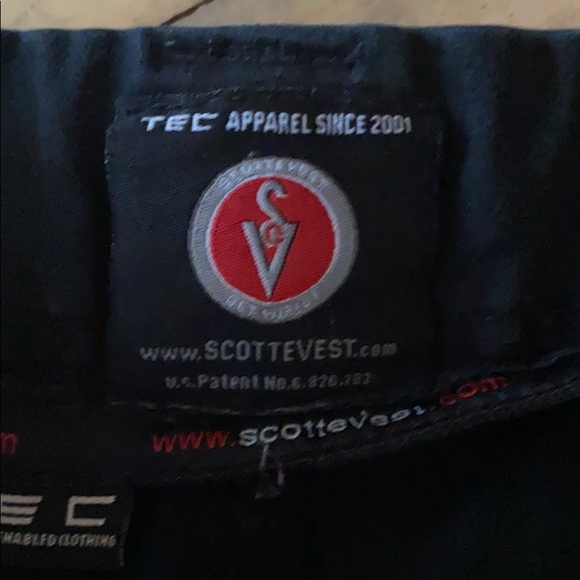 Scottevest Black Hidden Cargo Pants 34x34 - Picture 7 of 7